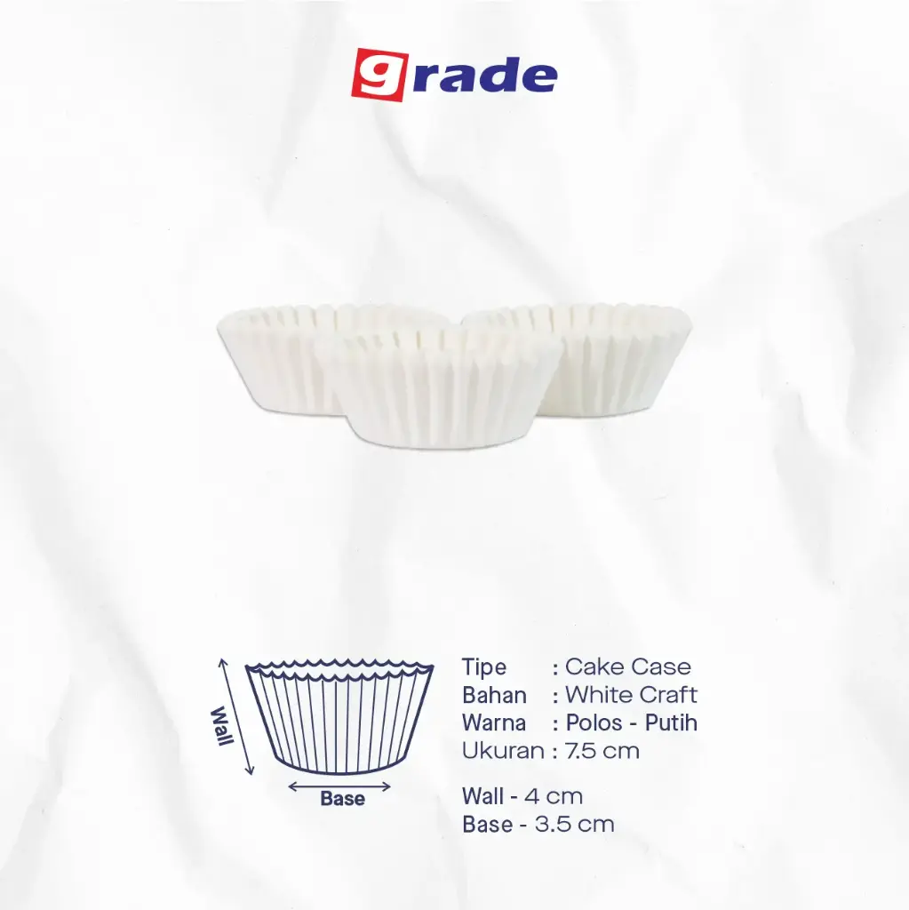 CAKE CASE (CC) 7.5 — POLOS "GRADE" (1 inner = 1000 pcs)