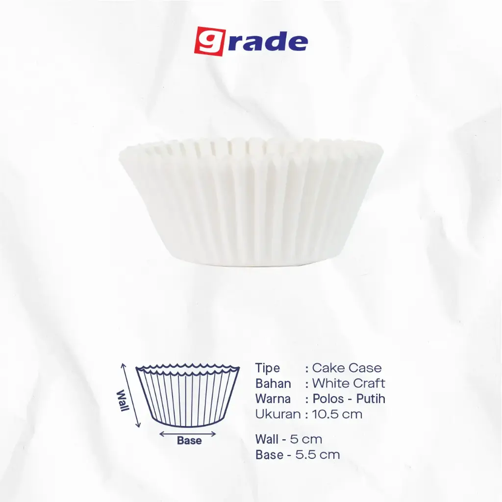 CAKE CASE (CC) 10.5 BASE BESAR (5.5) — POLOS "GRADE" (1 inner = 1000 pcs)