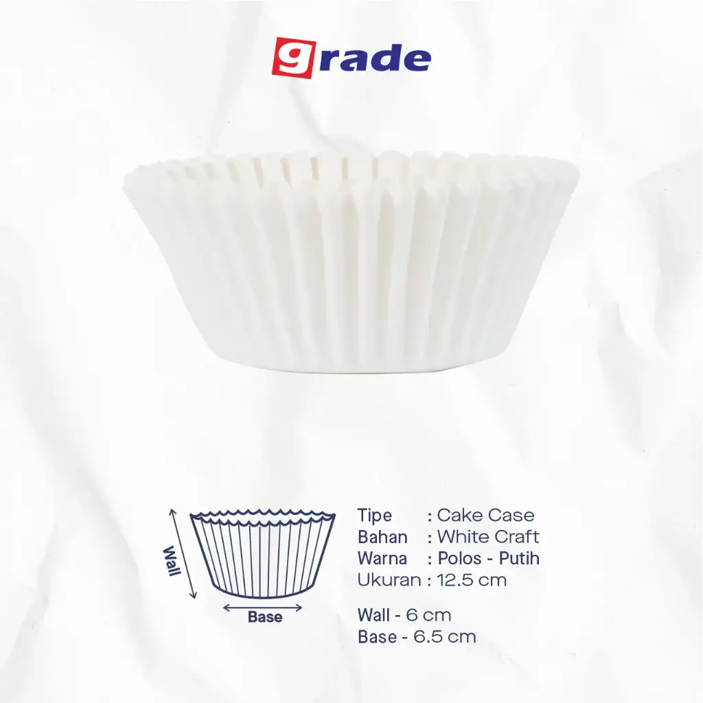 CAKE CASE (CC) 12.5 — POLOS "GRADE" (1 karton = 16.000 pcs)
