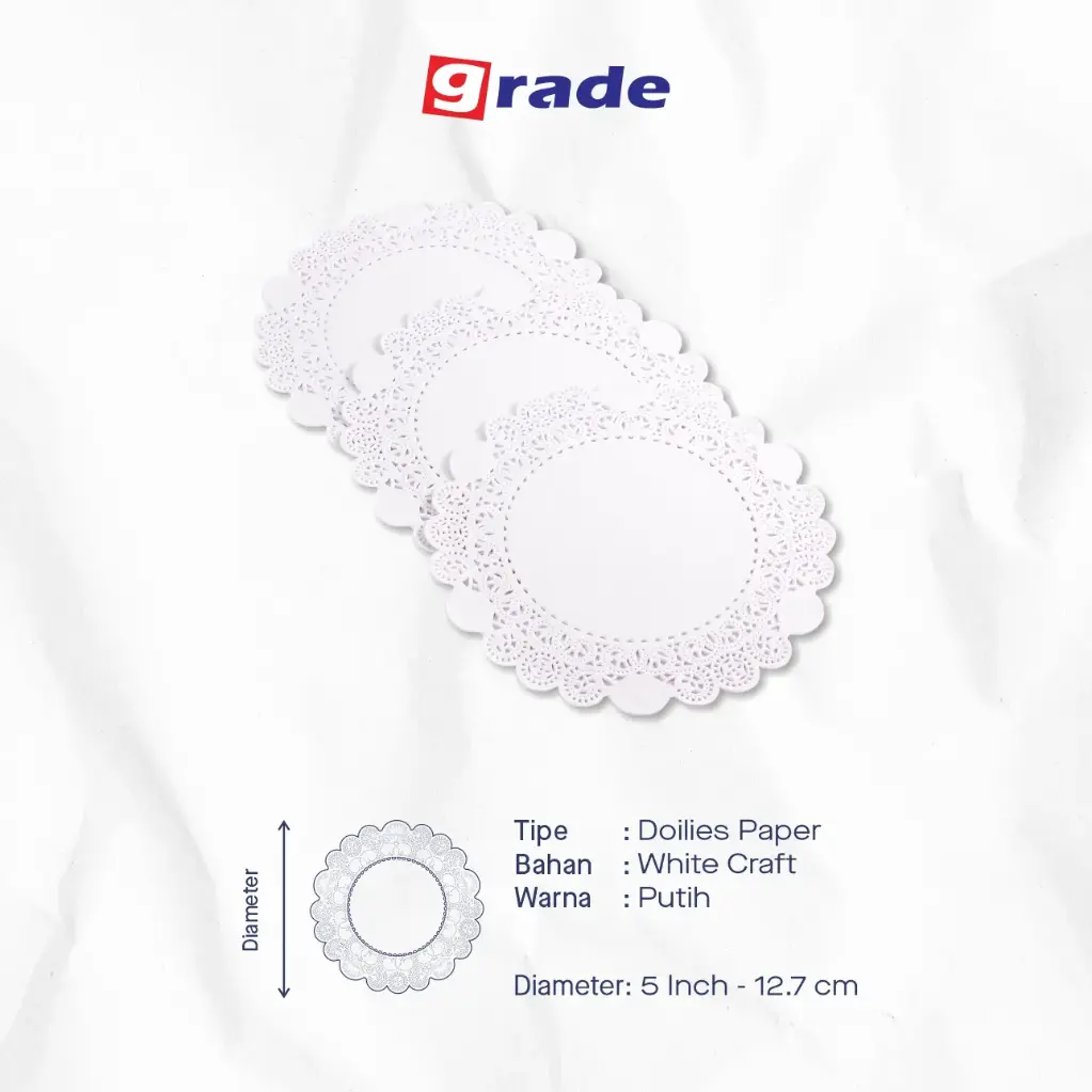 DOILIES ROUND 5 "GRADE" (1 inner = 250 pcs)