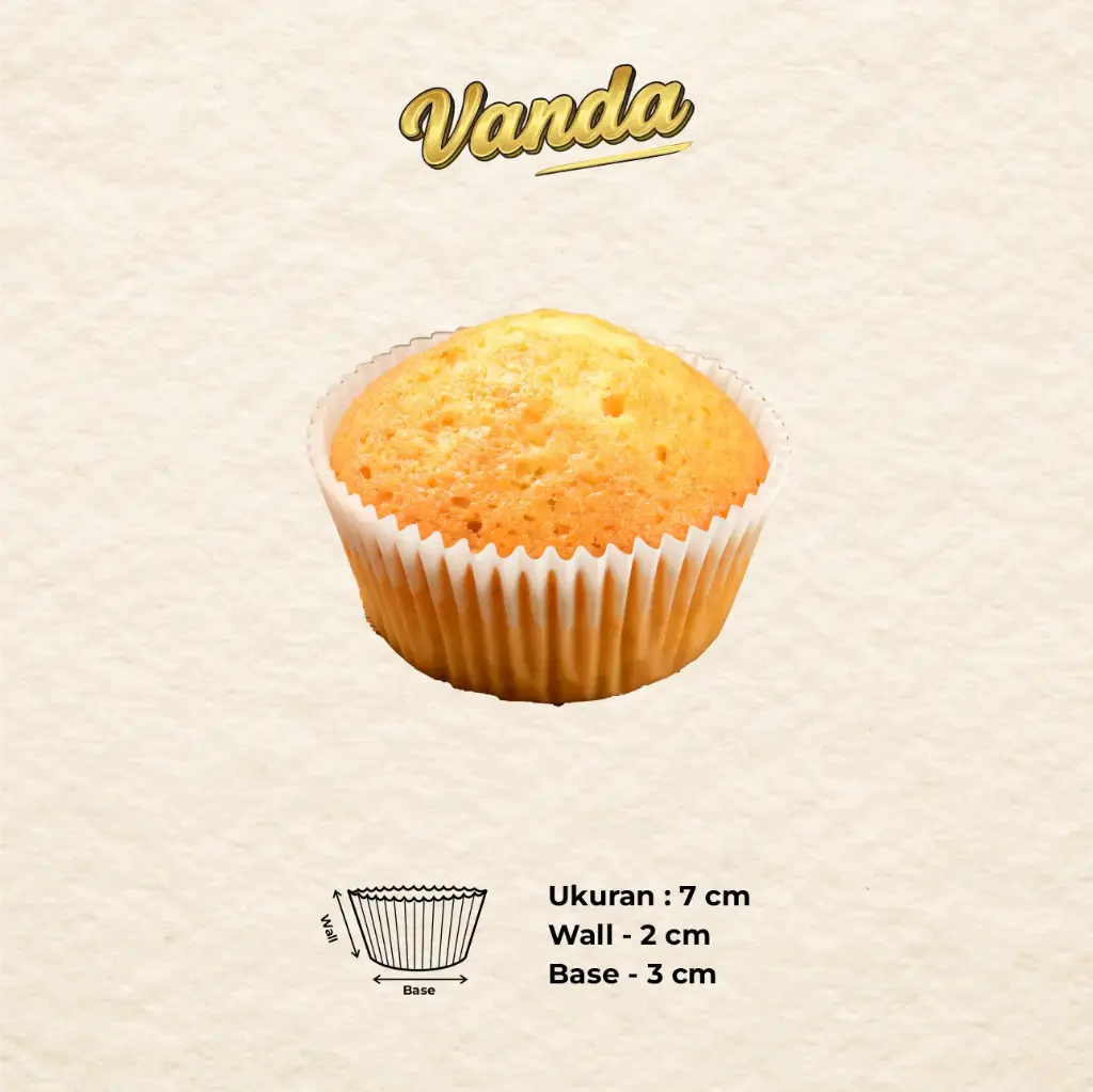 CAKE CASE (CC) 7 — POLOS "VANDA" (1 inner = 1000 pcs)