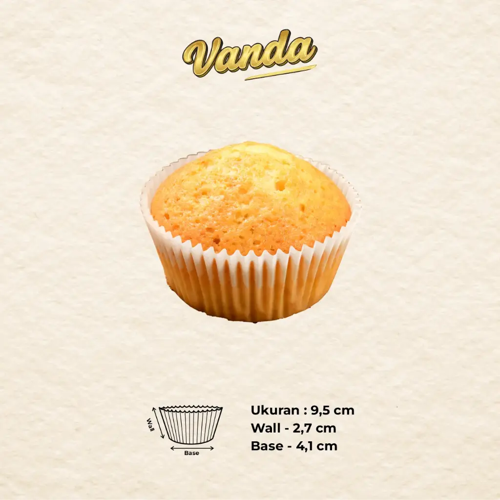 CAKE CASE (CC) 9.5 — POLOS "VANDA" (1 inner = 1000 pcs)