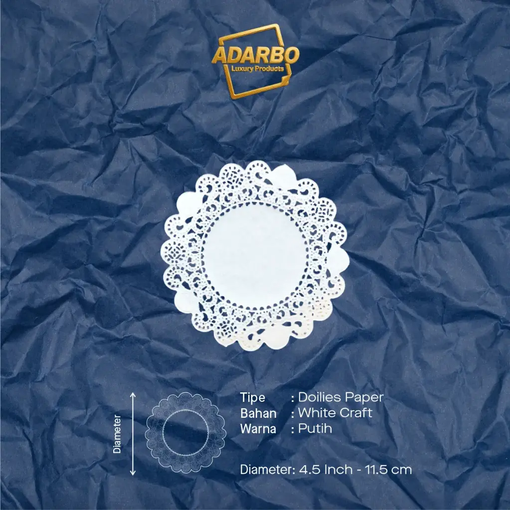 DOILIES ROUND 4.5 "ADARBO" (1 inner = 250 pcs)