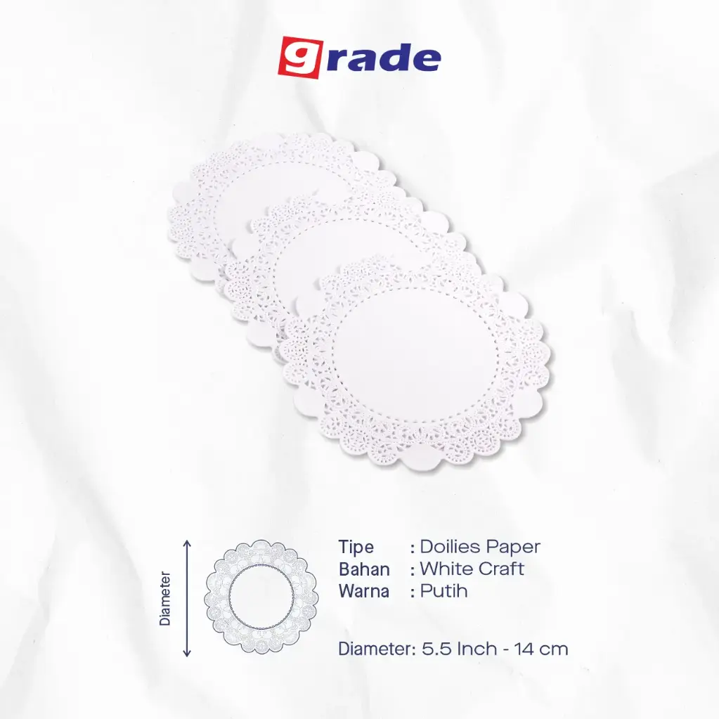 DOILIES ROUND 5.5 "GRADE" (1 Karton = 2000 pcs)