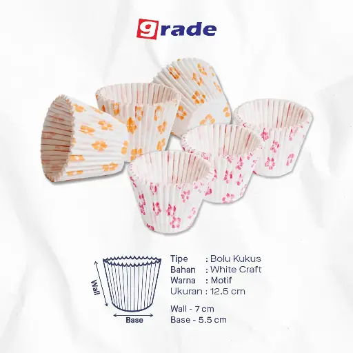 CAKE CASE (CC) 12.5 BOLU KUKUS — ART 38 MIX "GRADE" (1 Karton = 12.500 pcs)