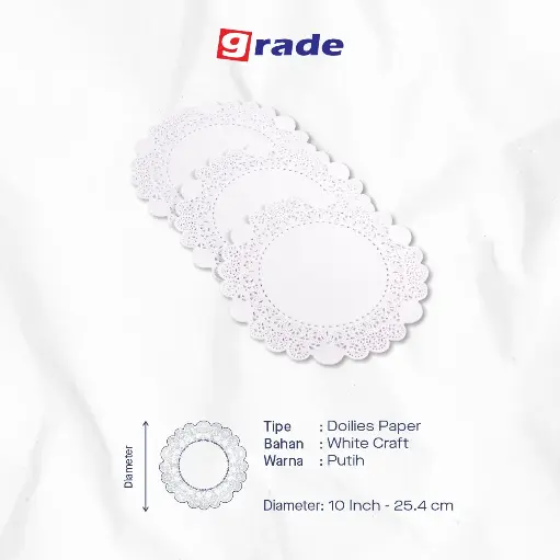 DOILIES ROUND 10 "GRADE" (1 inner = 250 pcs)