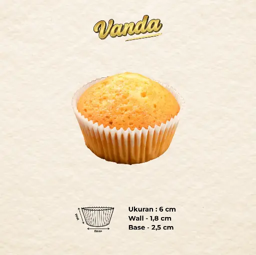 CAKE CASE (CC) 6 — POLOS "VANDA" (1 inner = 1000 pcs)