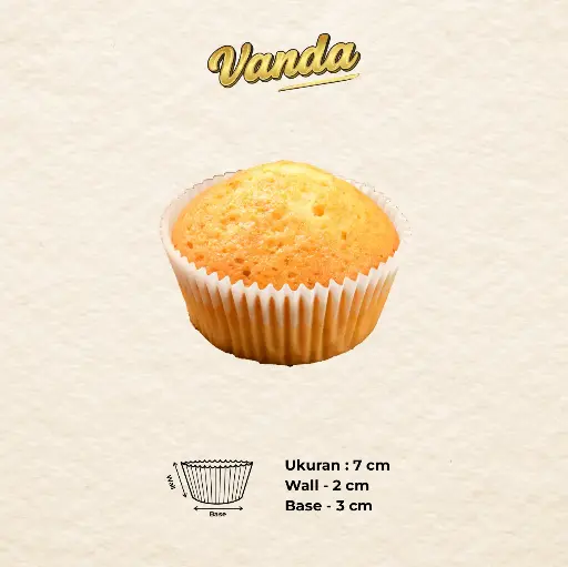 CAKE CASE (CC) 7 — POLOS "VANDA" (1 inner = 1000 pcs)