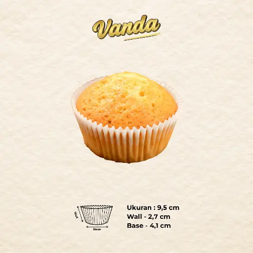 CAKE CASE (CC) 9.5 — POLOS "VANDA" (1 inner = 1000 pcs)