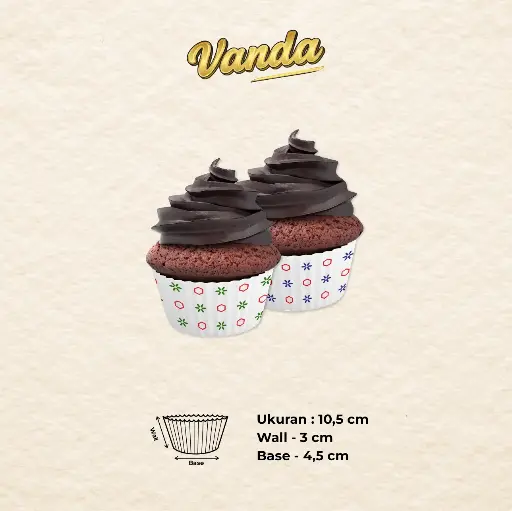 CAKE CASE (CC) 10.5 — ART HEXAGON MIX "VANDA" (1 inner = 1000 pcs)