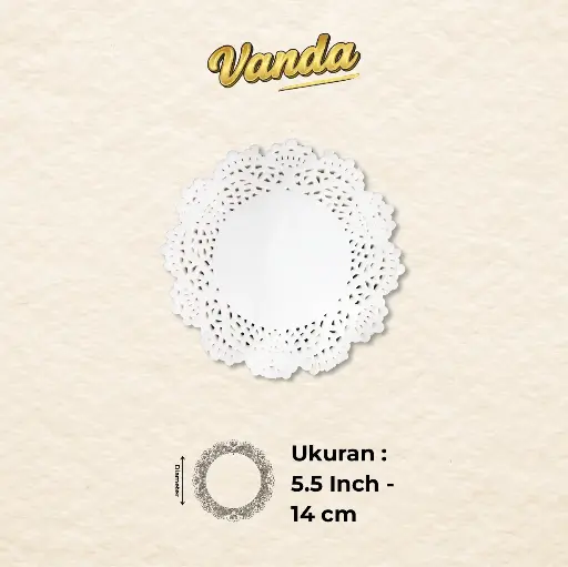DOILIES ROUND 5.5 "VANDA" (1 inner = 250 pcs)