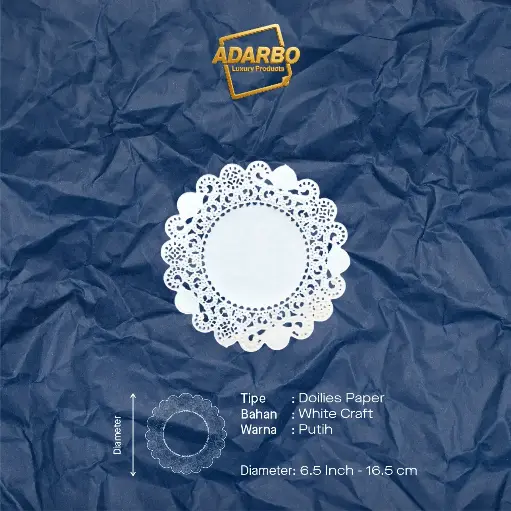 DOILIES ROUND 6.5 "ADARBO" (1 inner = 250 pcs)