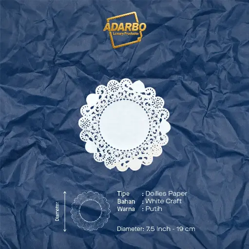 DOILIES ROUND 7.5 "ADARBO" (1 inner = 250 pcs)
