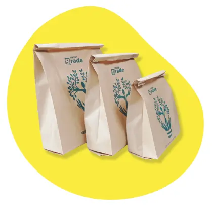 [PB-SOS#L-NEW] PAPER BAG GROCERY #L — 290 × 120 × 410 MM — COKLAT — PRINTING "KANTONG GRADE"